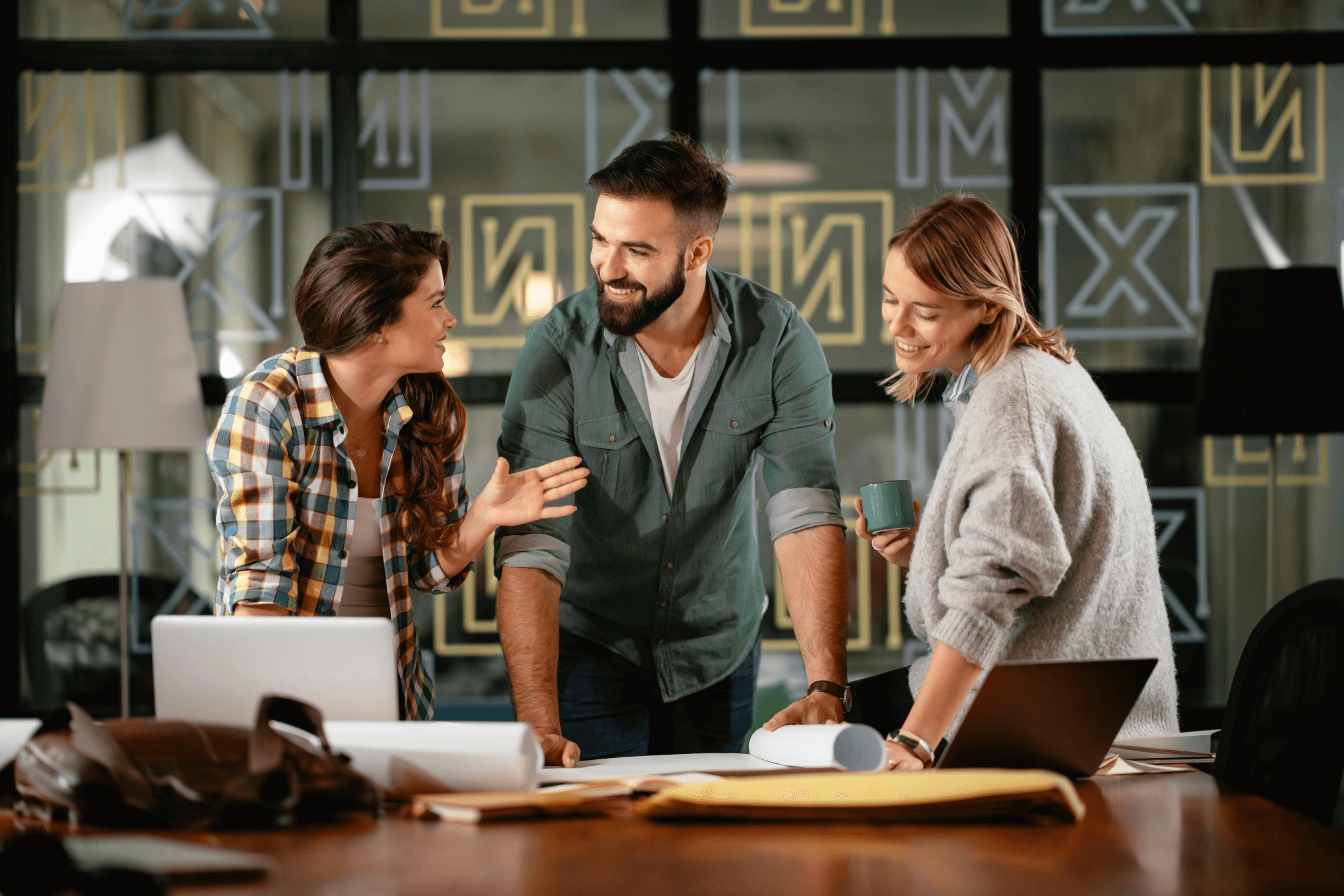 Our team collaborating